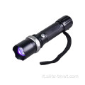 Torcia UV a LED ultravioletta ricaricabile torcia con zoom